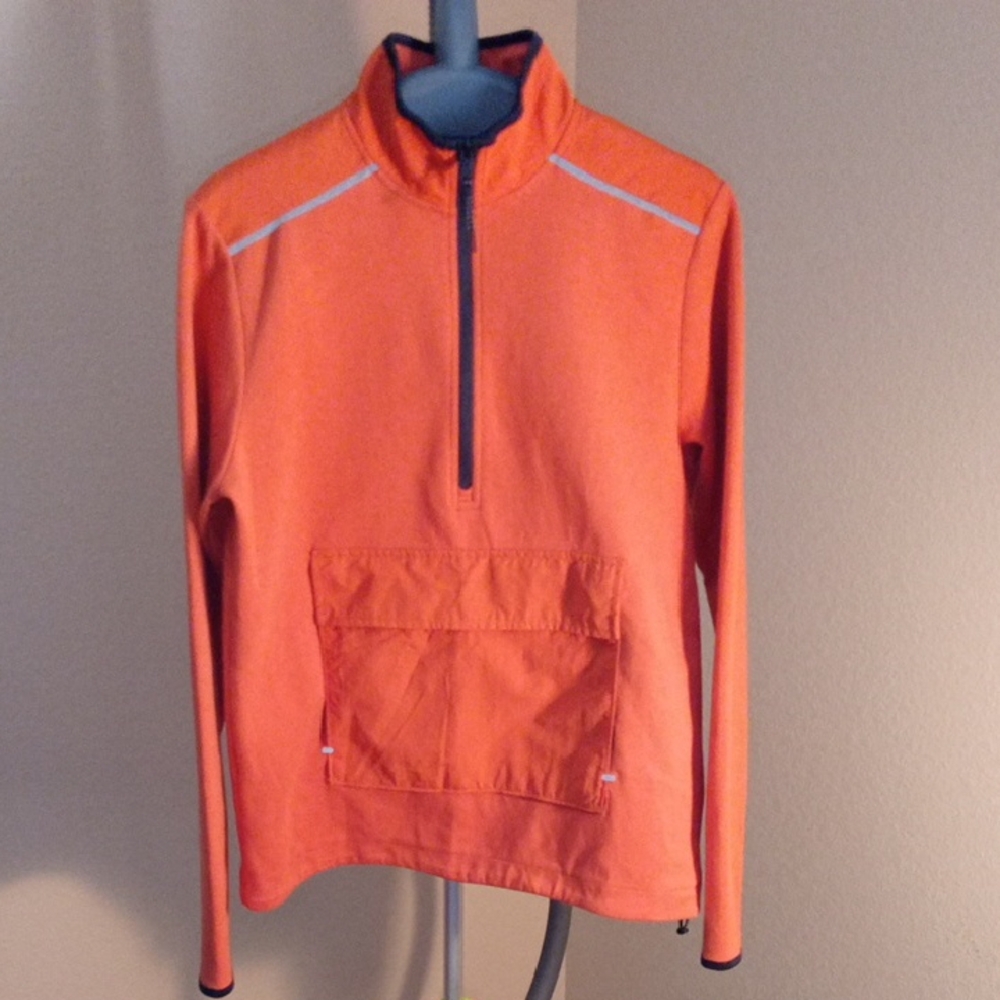 NWOT Old Navy Orange Half-Zip Sweatshirt/Jacket with Reflective Accents Size SP